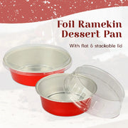 5 oz. Colored Foil Ramekins  with Plastic Lid    #A41P KitchenDance