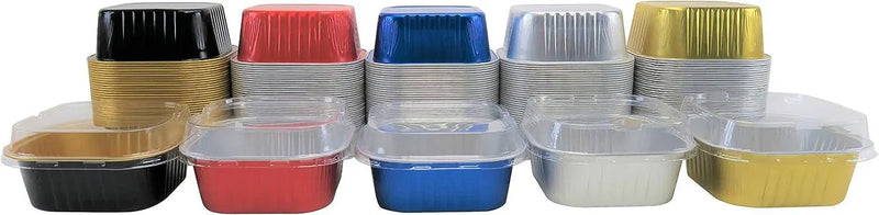 Plastic Lid for 11 oz. Square Foil Dessert Cup #PL-A24 KitchenDance