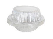 5¾" Disposable Aluminum Foil Pot Pie Pan with Lid  Extra Deep  #2400P Durable Packaging