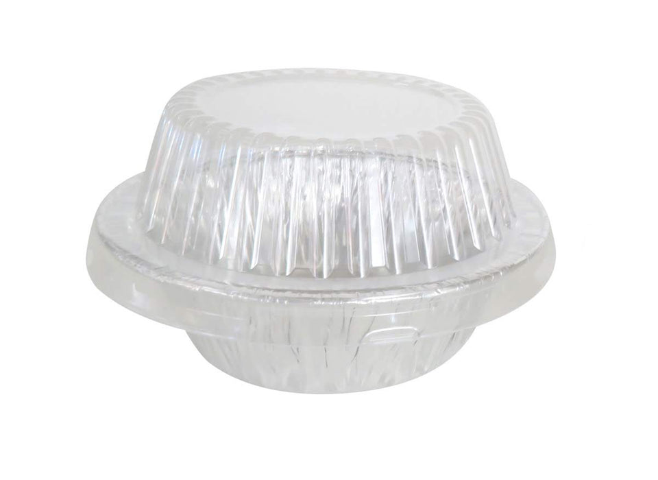 5¾" Disposable Aluminum Foil Pot Pie Pan with Lid  Extra Deep  #2400P