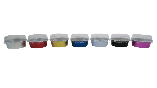5 oz. Colored Foil Ramekins  with Plastic Lid    #A41P KitchenDance