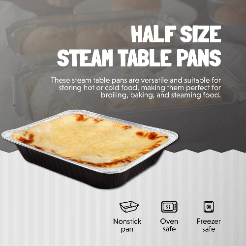 Colored Disposable Half Size Steam Table Pan -Medium  #53900 KitchenDance