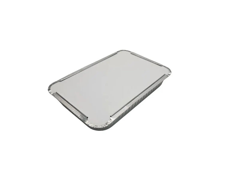 Disposable Aluminum 4 lb. Carryout Pan with Board Lid #240L Western Plastics