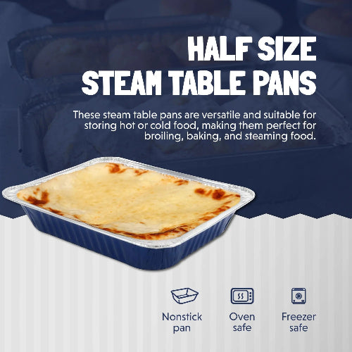 Colored Disposable Half Size Steam Table Pan -Medium  #53900 KitchenDance