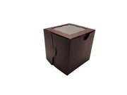 4" x 4" x 4" Colored Lock & Tab Box with Window - Pack of 10  #444W BRP Box shop