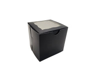 4" x 4" x 4" Colored Lock & Tab Box with Window - Pack of 10  #444W BRP Box shop