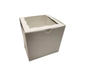 4" x 4" x 4" Colored Lock & Tab Box with Window - Pack of 10  #444W BRP Box shop