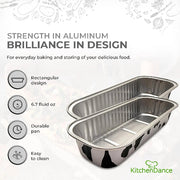 Rectangular Colored Aluminum Baking Tin - #A43NL KitchenDance