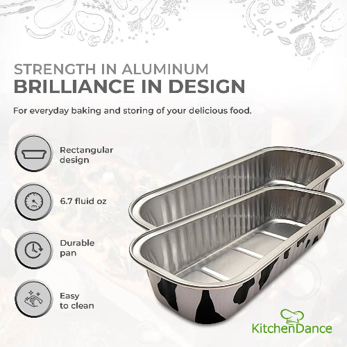 Rectangular Colored Aluminum Baking Tin - #A43NL KitchenDance