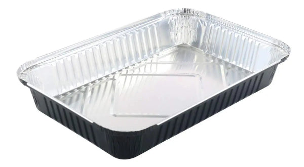 Disposable Colored Aluminum Foil 4½  Lb. Carryout Pan with Board Lid #52180L KitchenDance