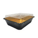 2¼ lb. Disposable Heavy Foil Carryout Pan with Plastic Lid   #6421P KitchenDance