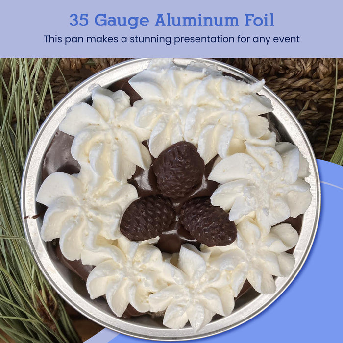 8 oz. Round Disposable Aluminum Foil Colored Dessert pan  #A8NL