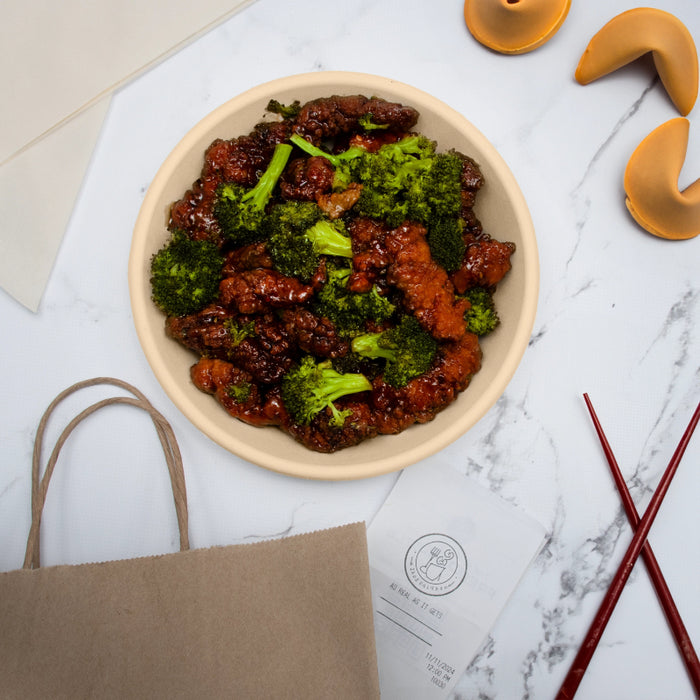 24 oz. PFAS-Free Fiber Compostable Bowl - #24FBRB