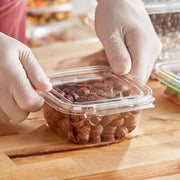 Inline Plastics Safe-T-Fresh 4x4 Square Tamper Evident & Tamper Resistant Clamshell Container, 12 oz. - TS4012 Inline Plastics