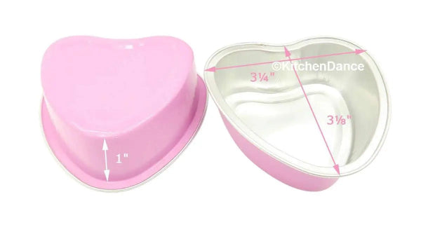 Disposable Mini Heart Shaped Foil Pan   #3055NL KitchenDance