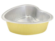 Disposable Mini Heart Shaped Foil Pan   #3055NL KitchenDance
