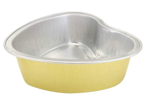 Disposable Mini Heart Shaped Foil Pan   #3055NL KitchenDance