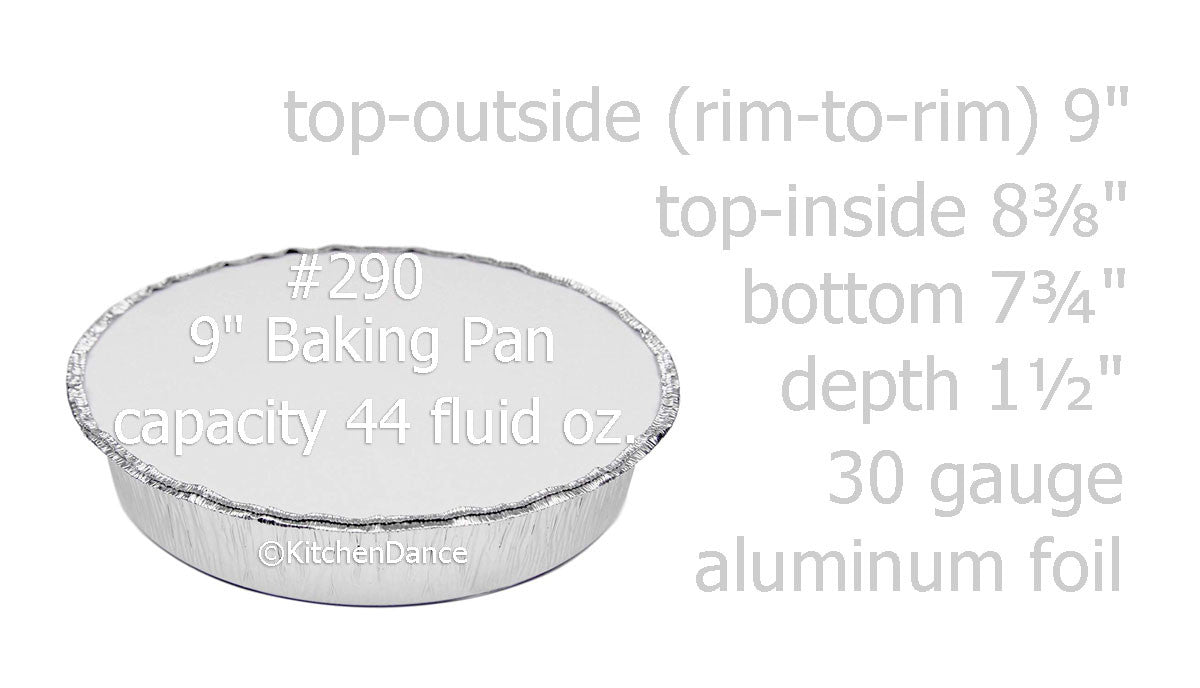 disposable aluminum foil 9" carryout pan, takeout pan, baking pan, food storage container with a board lid