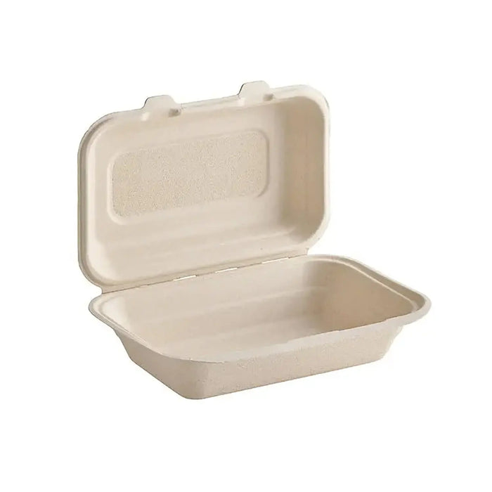 Dart ProPlanet 9" x 6" Compostable Fiber Take-Out Container - #HC206FBR1 Dart Container