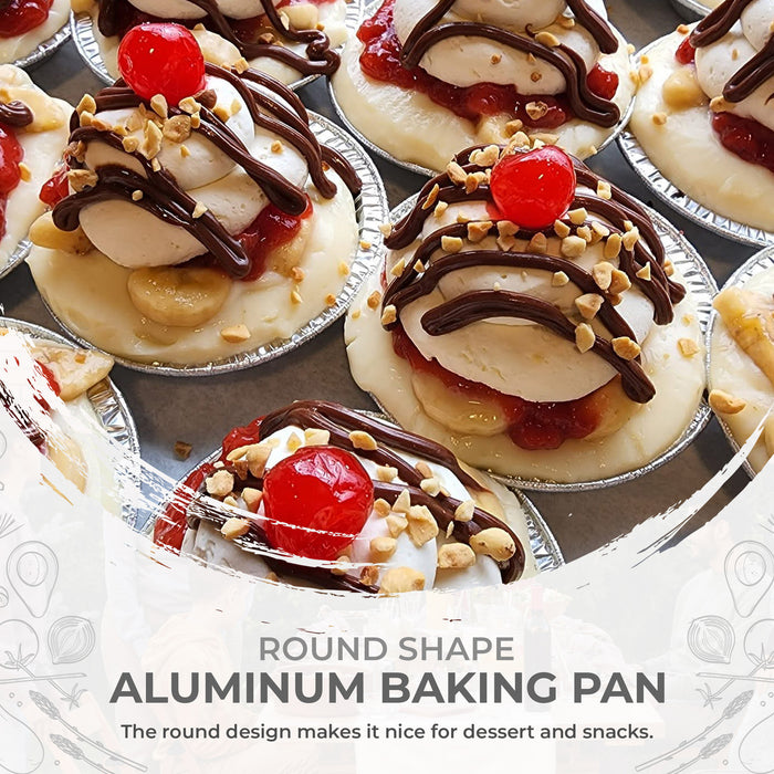 3" Disposable Small Aluminum Foil Tart Pan   #301