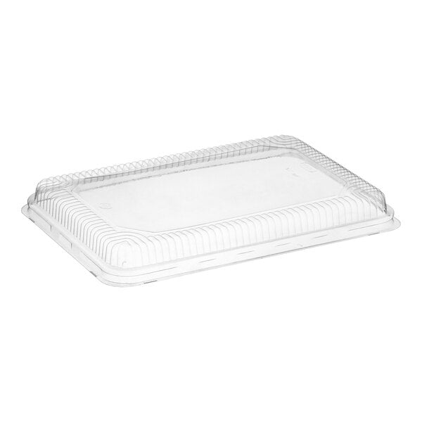 9" x 13" Black Quarter Size Oven Safe Heavy Weight Sheet Pan with Low Dome Lid - #42082-47924