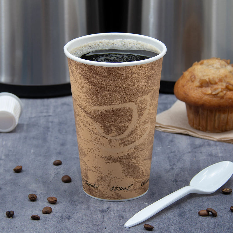 16 oz. SSP Paper Hot Cup Mistique® - Sleeve of 50 - #316MS-0029