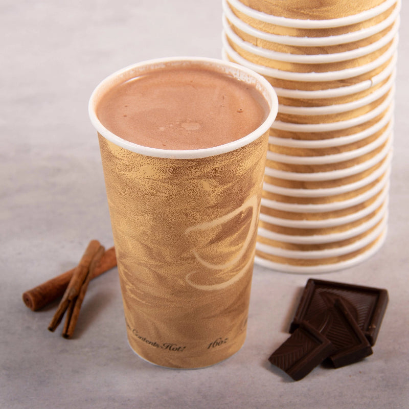 16 oz. SSP Paper Hot Cup Mistique® - Sleeve of 50 - #316MS-0029