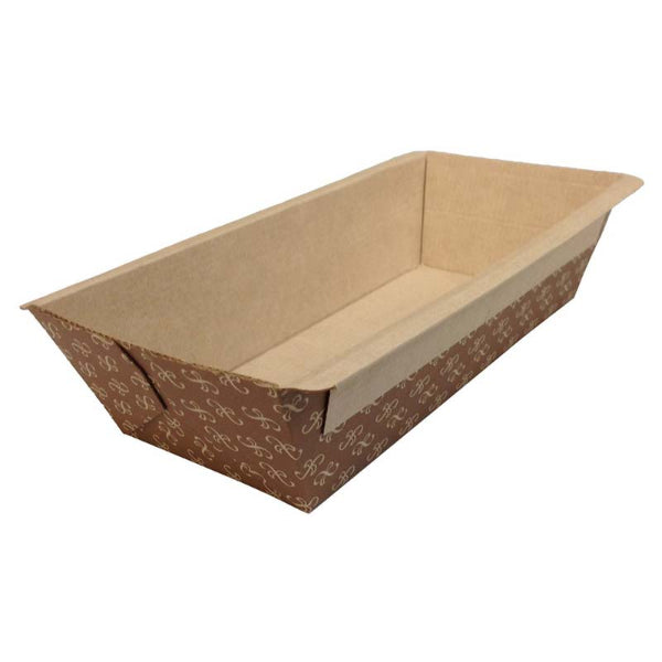 1-1/2 lb. Bakeable Kraft Paper Loaf Pan - #31906