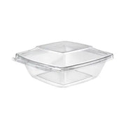 32 oz hinged deli container in white background