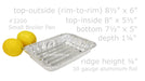 disposable aluminum foil small broiler tray, small broiler pan, small baking  tray, small baking pan