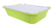 Colored Disposable Aluminum 3.75 Pound Carryout pan w/ Board Lid #3227L KitchenDance