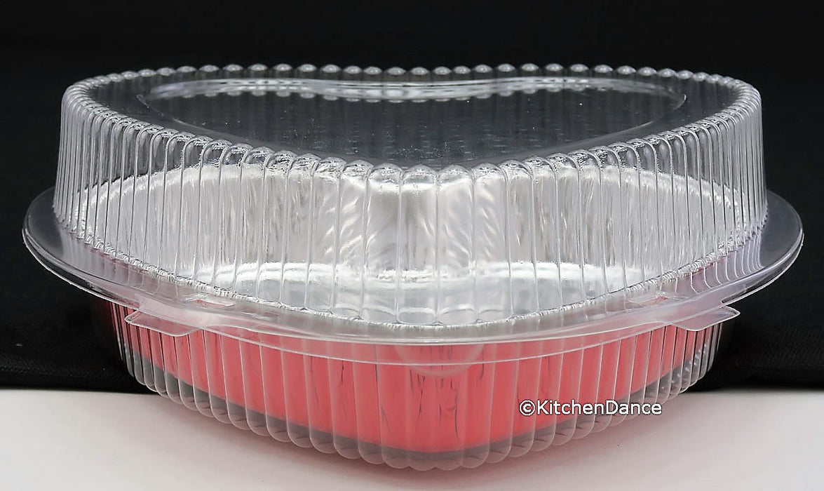 plastic clamshell container for heart shaped pans