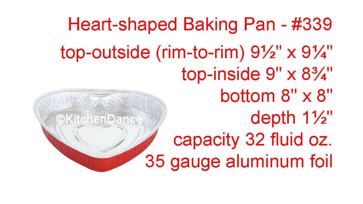 disposable aluminum foil colored heart shaped pan - Valentine's day, holiday baking pan, food serving tray