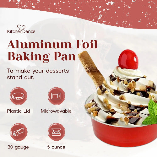 5 oz. Disposable Aluminum Colored Foil Baking Cups  #A41NL KitchenDance