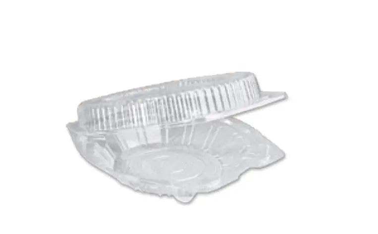 D&W Fine Pack 8" Hinged Pie Container with Low Dome Lid - #36108 D & W Fine pack