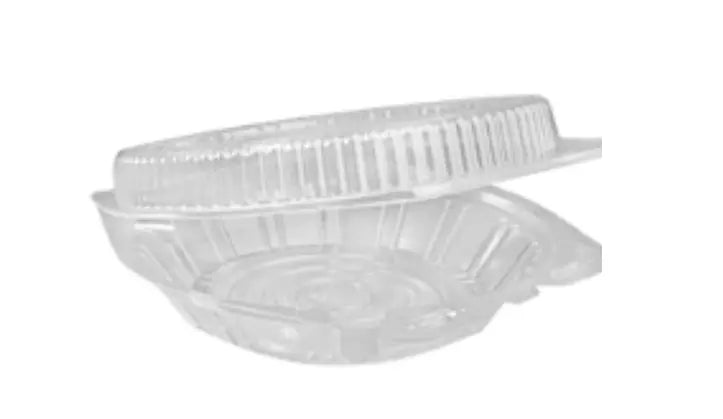 D&W Fine Pack 9" Hinged Pie Container with Low Dome Lid - #36109 D&W Fine Pack