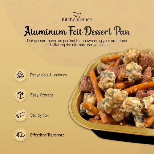 4" Square Colored Aluminum Foil Dessert Pan #A6NL KitchenDance