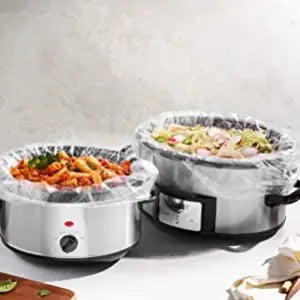 Pan Saver 4 Count Slow Cooker Bags with Sure fit Band for 4 Qt. cookers Pansaver