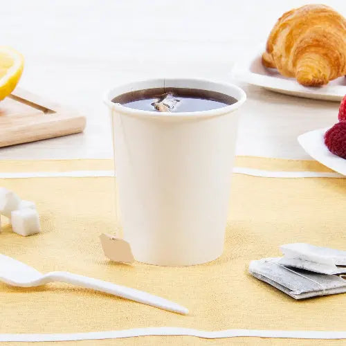 Dart Solo 10 oz. White SSP Paper Hot Cup - Sleeve of 50 - #370W-2050 Dart Container