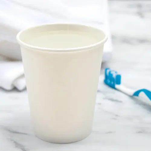Dart Solo 10 oz. White SSP Paper Hot Cup - Sleeve of 50 - #370W-2050 Dart Container