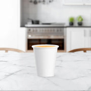 Dart Solo 6 oz. White SSP Paper Hot Cup - Sleeve of 50 - #376W-2050 Dart Container