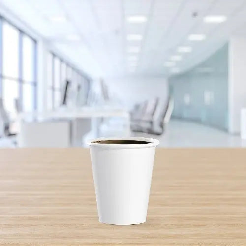 Dart Solo 6 oz. White SSP Paper Hot Cup - Sleeve of 50 - #376W-2050 Dart Container