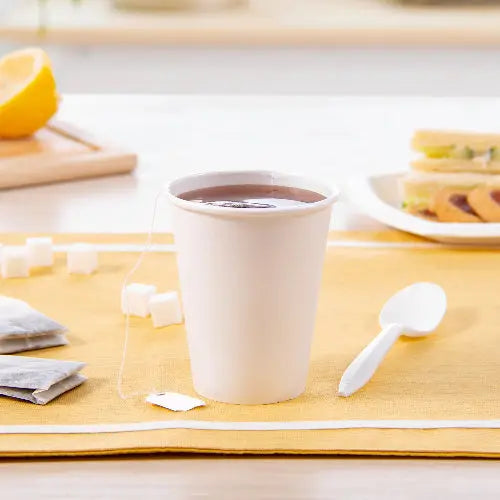 Dart Solo 8 oz. White Paper Hot Cup - Sleeve of 50 - #378W-2050 Dart Container