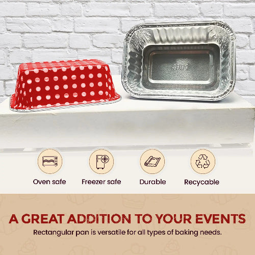 6 ounce Individual Size Colored Mini Loaf Pan-  #4004NL KitchenDance