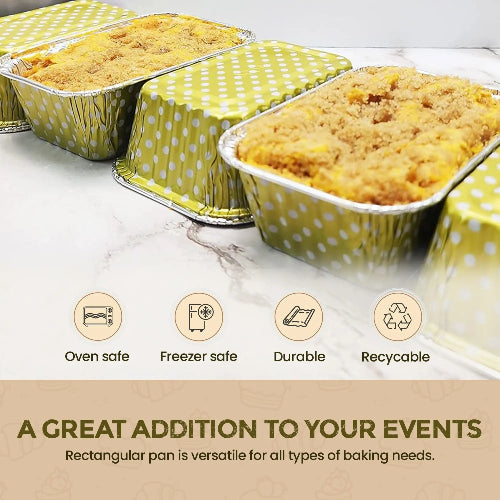 6 ounce Individual Size Colored Mini Loaf Pan-  #4004NL KitchenDance