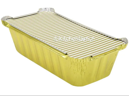 Colored 2 lb. Closable Foil Loaf Pan with Board Lid  #1850L KitchenDance