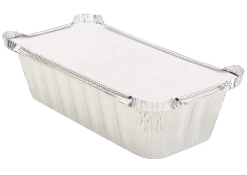 Colored 2 lb. Closable Foil Loaf Pan with Board Lid  #1850L KitchenDance