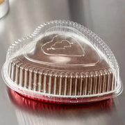 Disposable Heart Shaped Foil Pan with Plastic Dome Lid   #339P HFA Inc. -- Handi-foil of America