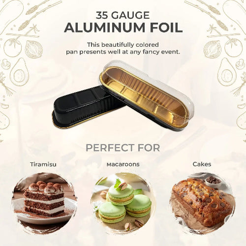 Rectangular Colored Aluminum Baking Tin with Plastic Lid - #A43P KitchenDance