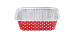 Amazon Overstock 6 oz. Disposable Colored Polka Dot Foil Mini Loaf Pan without Lids - 100 Count - #4004NL KitchenDance